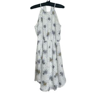 Collective Concepts White Dress with Purple and Yellow Floral Kylie Design